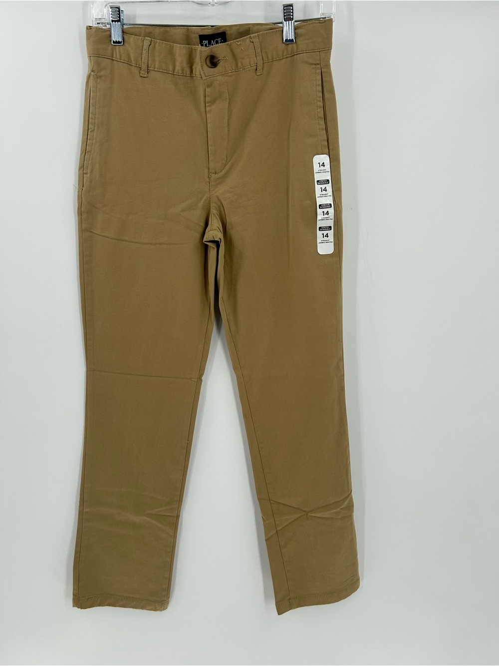 The Children’s Place Boys Khaki Straight‑Leg